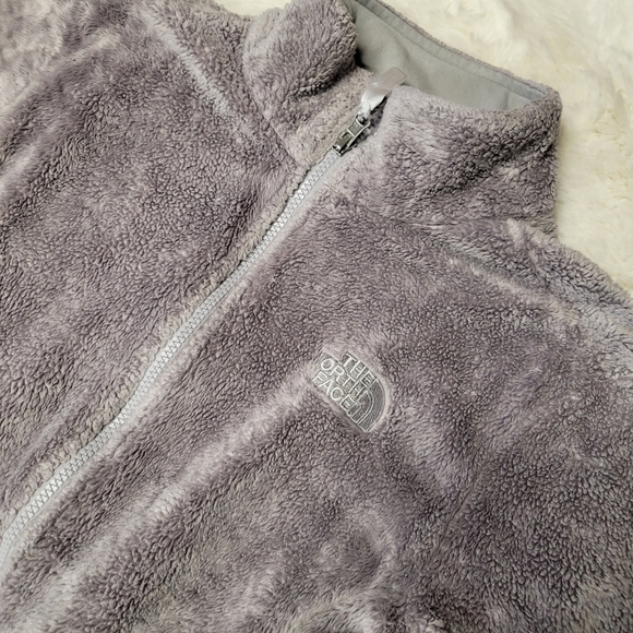 The North Face Osito Fleece Jacket L - Grey Furry Fuzzy - Picture 2 of 5
